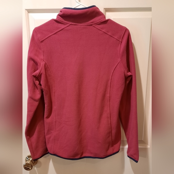 L.L.Bean Pink Fleece 1/4 Zip Pullover size XS - Picture 10 of 12